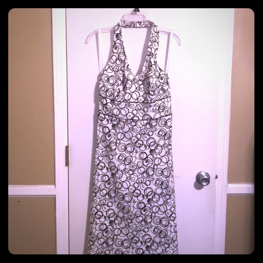 Halter empire waist dress